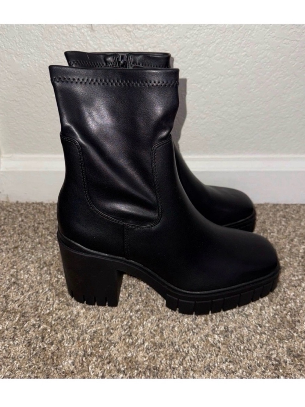 Primark Black Chunky Platform Ankle Boots